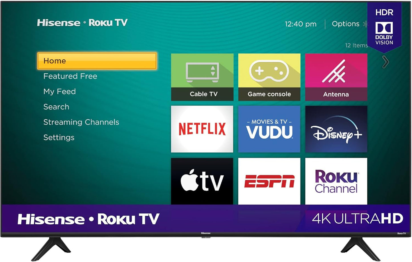 Hisense 58R6E3 58-Inch 4K Roku Smart TV 2020