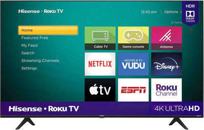 Hisense 58R6E3 58-Inch 4K Roku Smart TV 2020