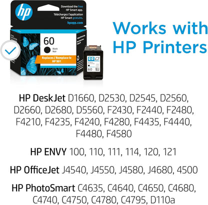 HP CC640WN 60 Black Ink Cartridge