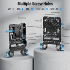 Sirui SC-VM-A V Mount Battery Plate Dual 15mm Rod Clamp
