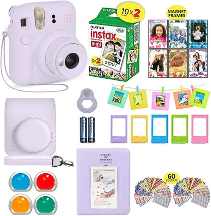Fujifilm Instax Mini 12 Camera Bundle - Purple