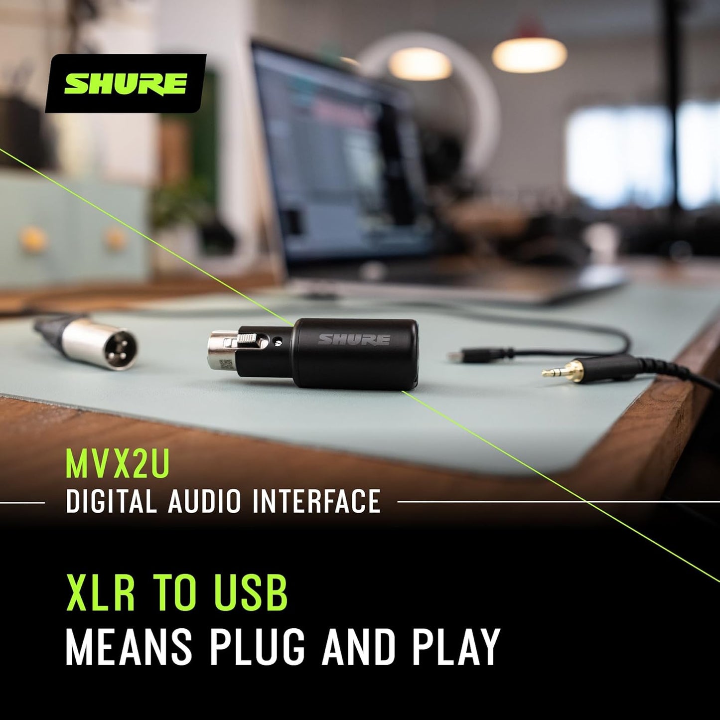 Shure MVX2U XLR-to-USB Digital Audio Interface