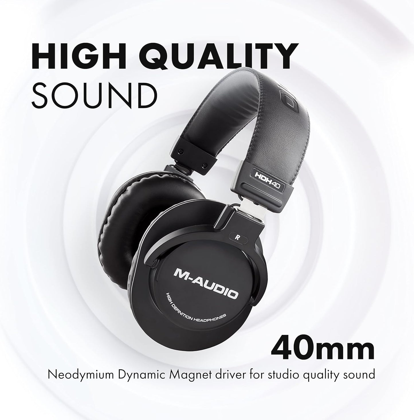 M-Audio HDH40 Over-Ear Studio Monitoring Headphones