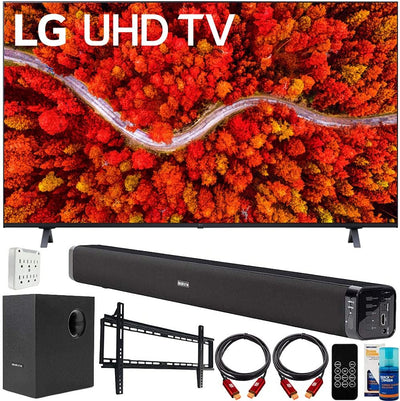 LG E10LG65UP8000PUA 65" 4K UHD Smart TV Bundle