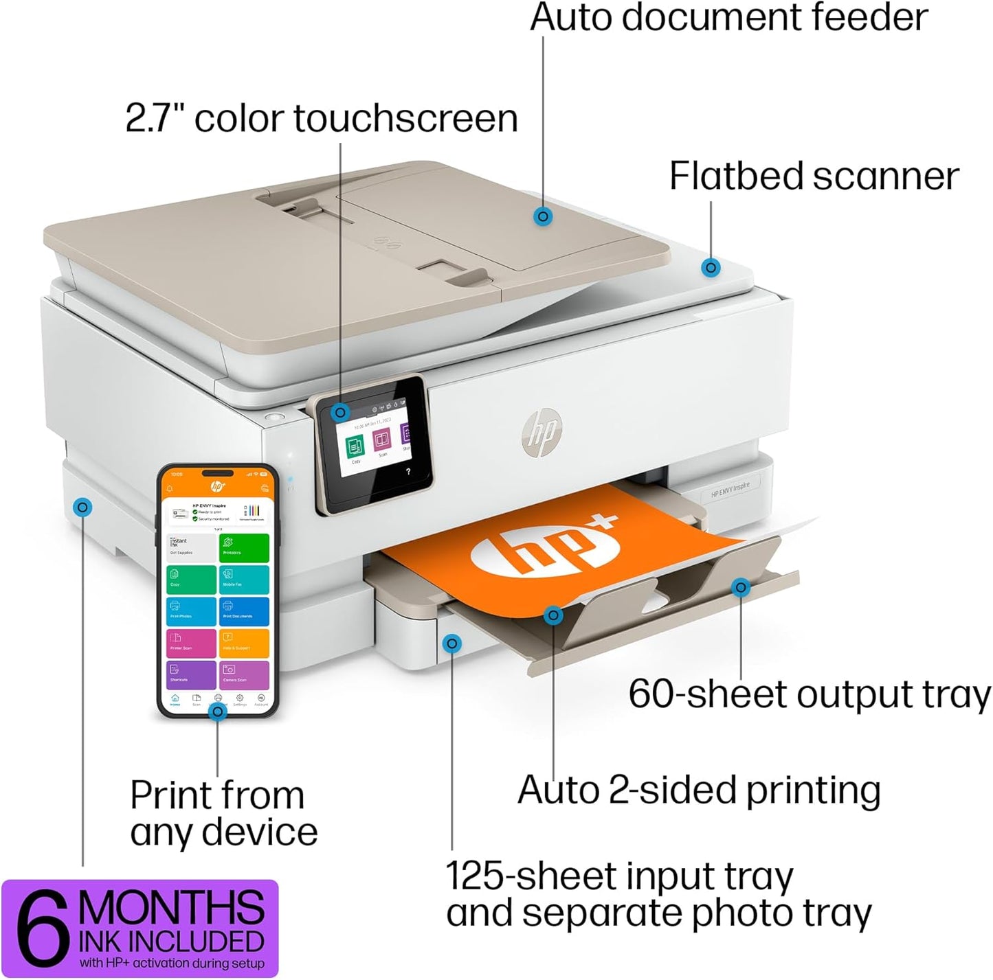 HP ENVY Inspire 7958e Wireless All-in-One Printer
