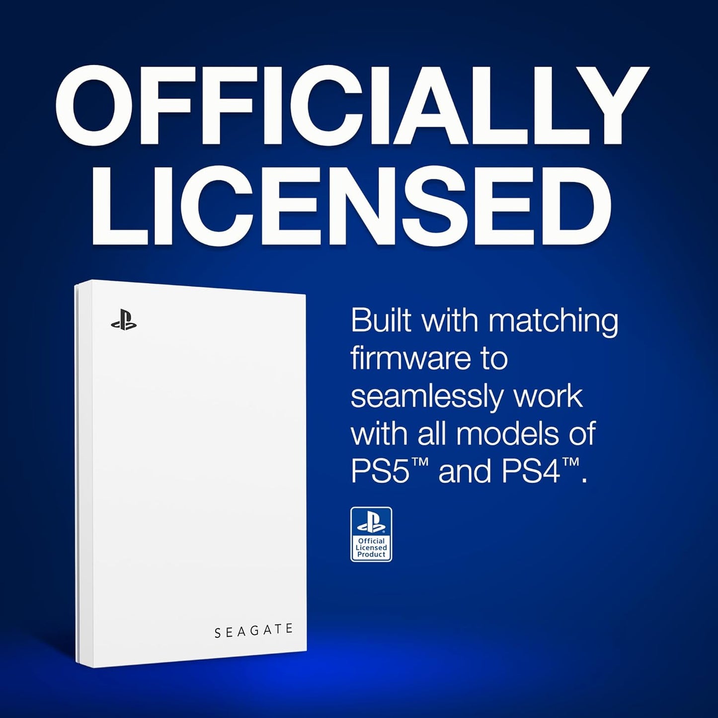 Seagate STLV5000100 Game Drive for PS5 - 5TB External HDD - Licensed