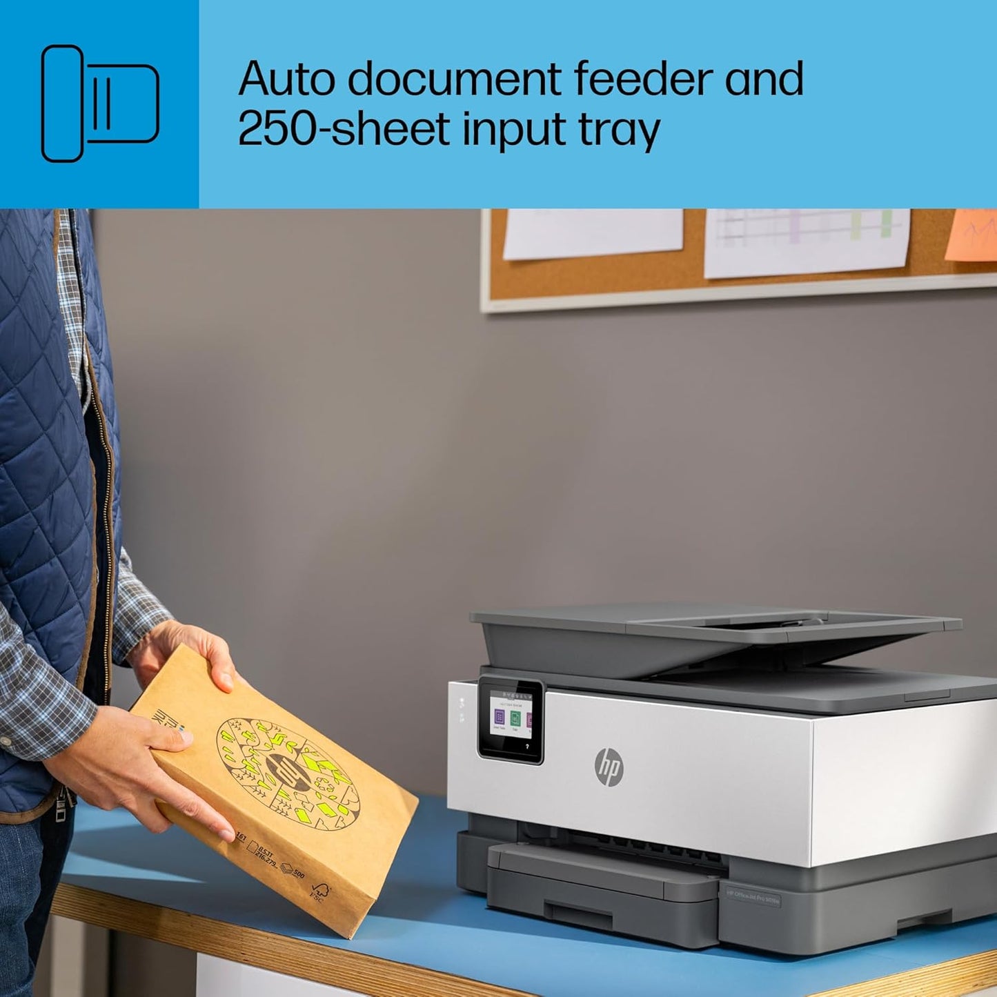 HP 9018e OfficeJet Pro Wireless All-in-One Printer (Renewed)