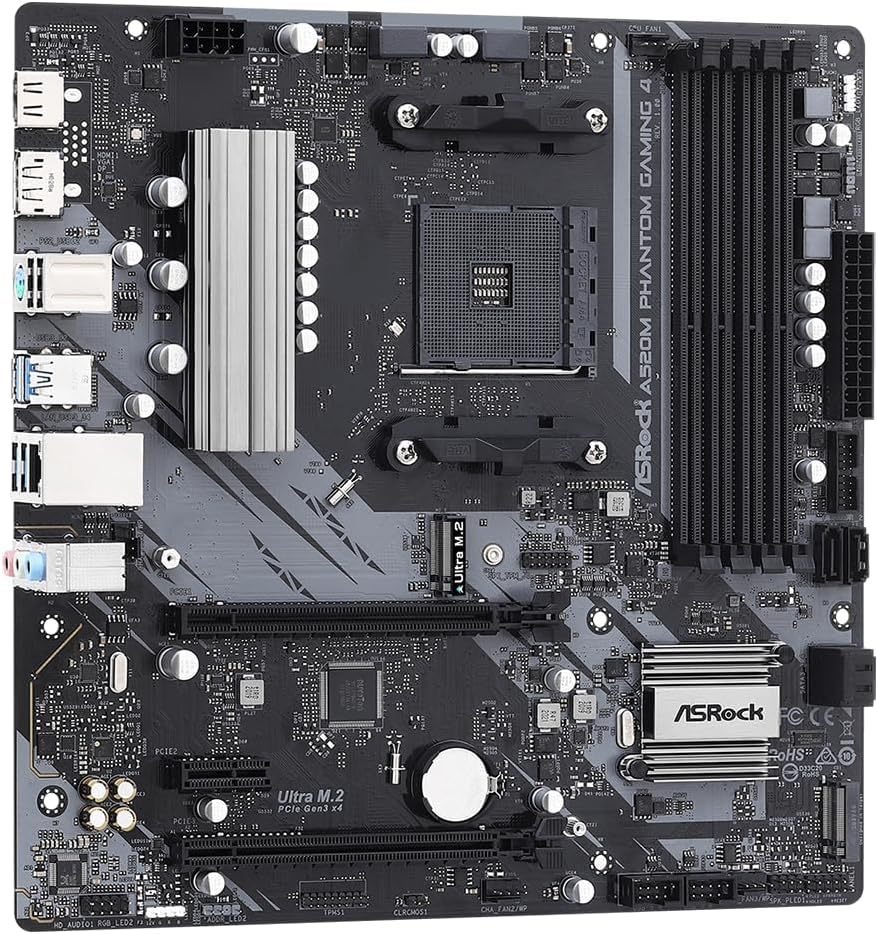 ASRock A520M PHANTOM GAMING 4 Micro ATX Motherboard