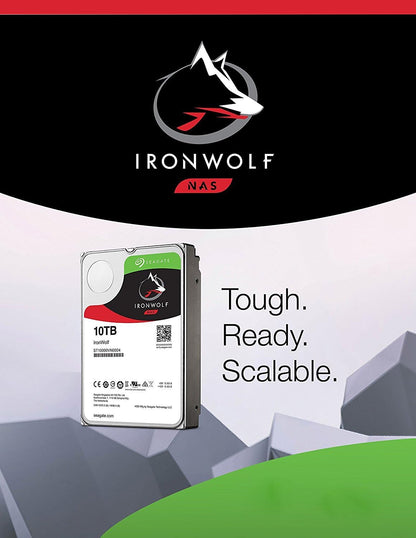 Seagate IronWolf 10TB NAS Hard Drive - 7200 RPM