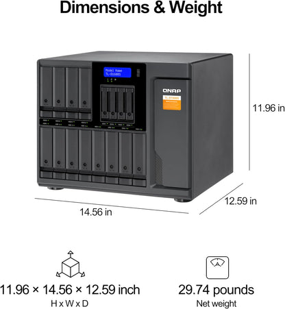 QNAP TL-D1600S 16 Bay SATA 6Gbps JBOD Storage Enclosure