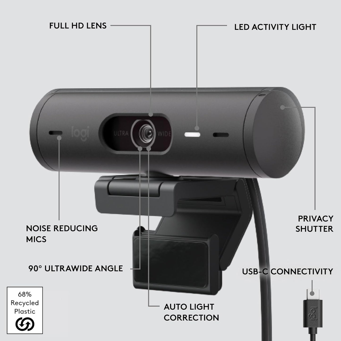 Logitech 960-001514 Brio 501 Full HD Webcam