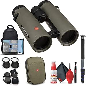 Leica 10x42 Noctivid Binoculars Olive Green Bundle