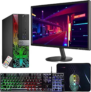 Dell OptiPlex 5050 i5 Desktop PC Bundle with 24" Monitor (Renewed)