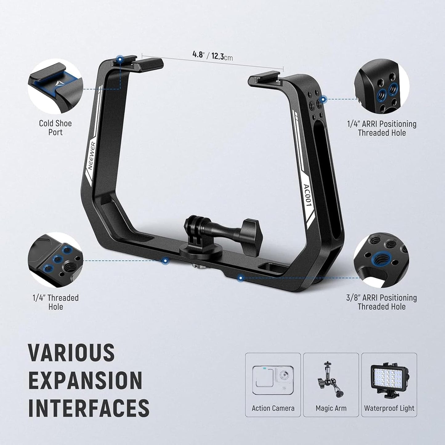Neewer 10102170 Underwater Dive Rig for Action Cameras