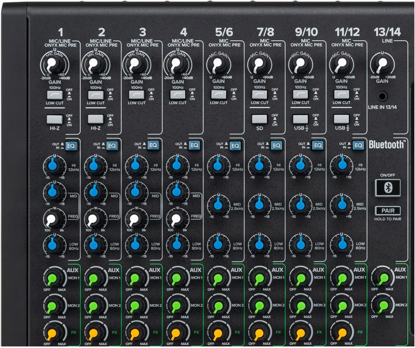 Mackie Onyx12 12-Channel Analog Mixer USB