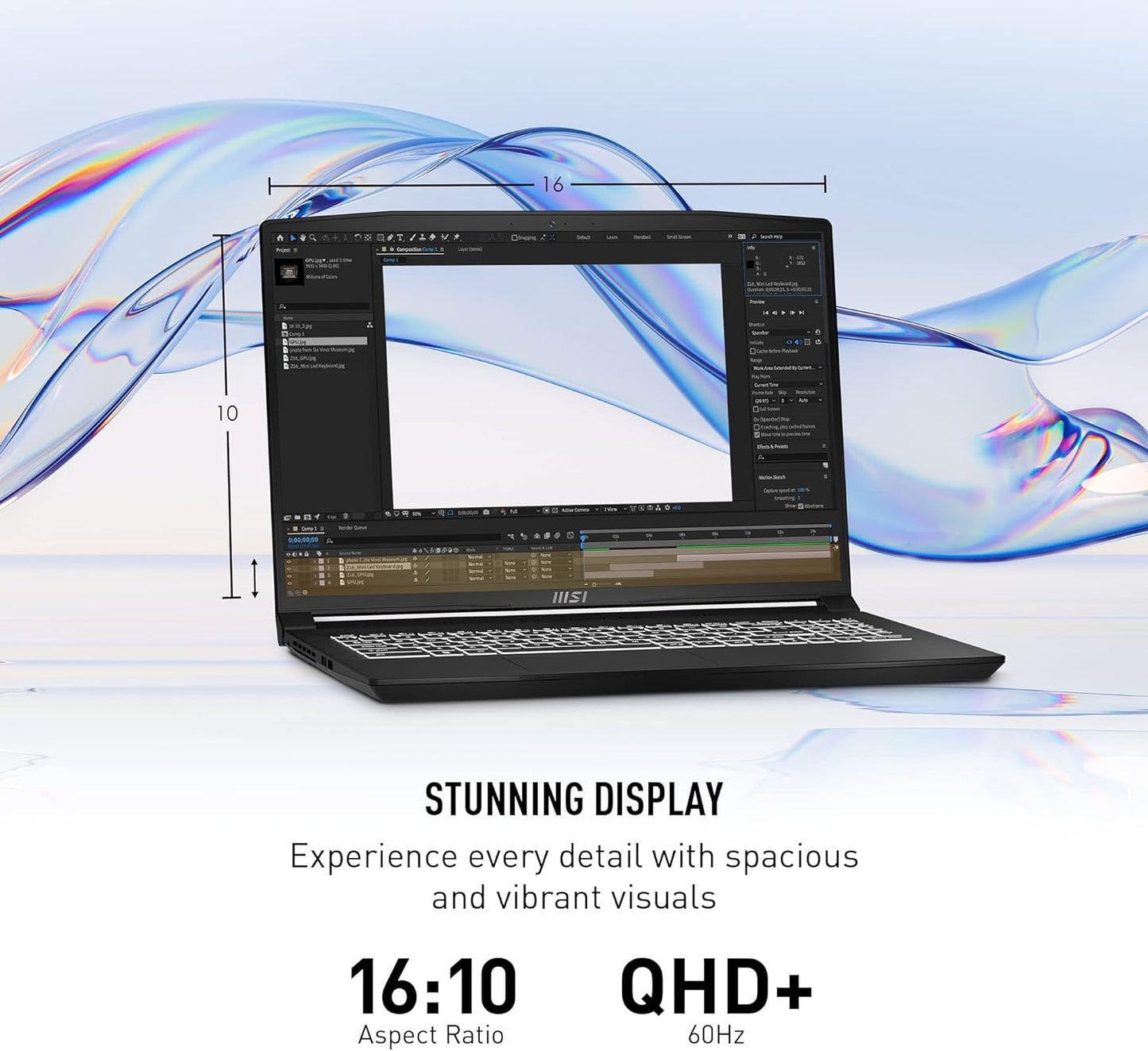 MSI CreatorM1413083 Laptop - i7 RTX 4050 16GB 1TB SSD