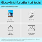 HP Premium Plus Photo Paper Glossy 5x7 60 Sheets