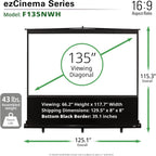 Elite Screens F135NWH ezCinema 135