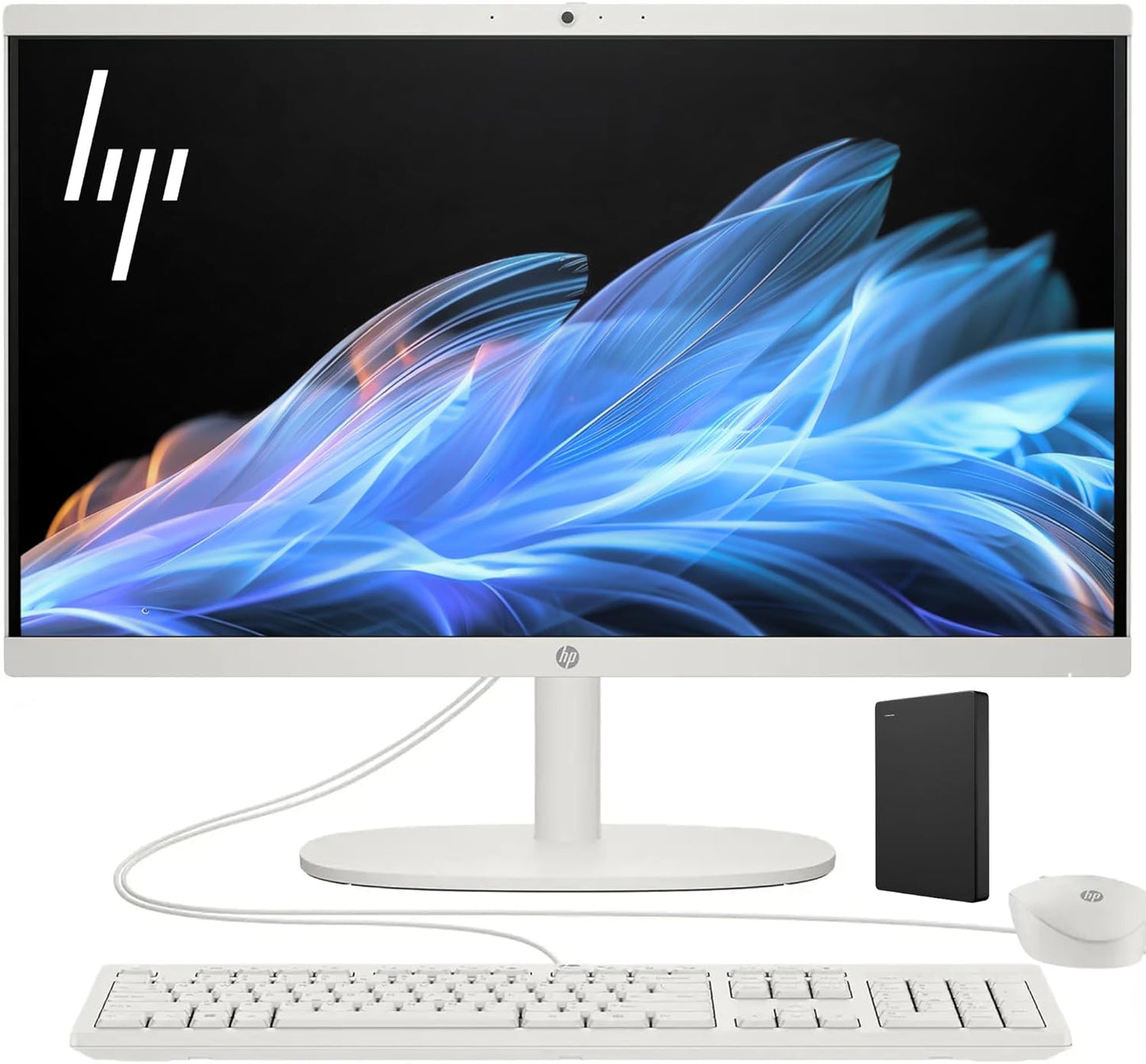 HP HP ALL IN ONE 22 Aura All-in-One Desktop: Celeron, 8GB RAM, 512GB+256GB