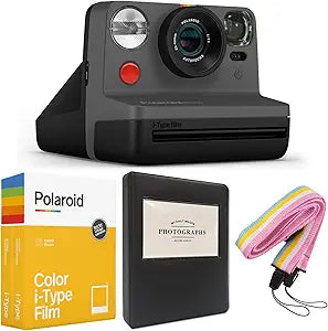 Polaroid Now i-Type Instant Camera Film Album Bundle