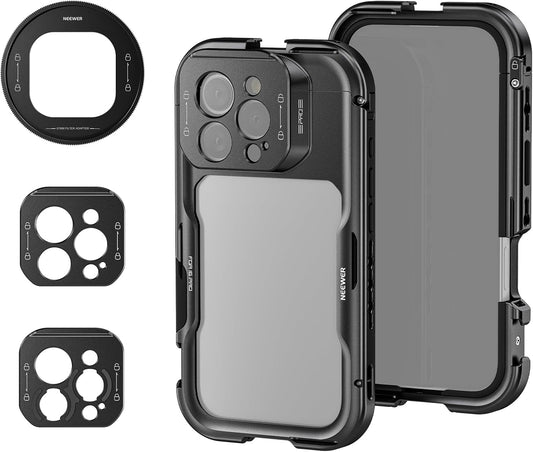 Neewer 10105105 iPhone 16 Pro Cage Quick Release Video Rig