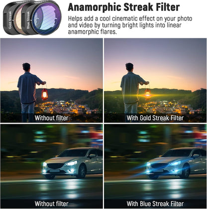 Neewer 10102143 DJI Mini 3 Pro Filter Set ND Anamorphic