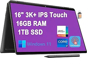 HP Spectre X360 16" 3K+ Touch i7 11th Gen Laptop