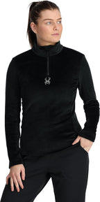 Spyder 38B125310 Women's Shimmer Bug Half Zip T-Neck Base Layer