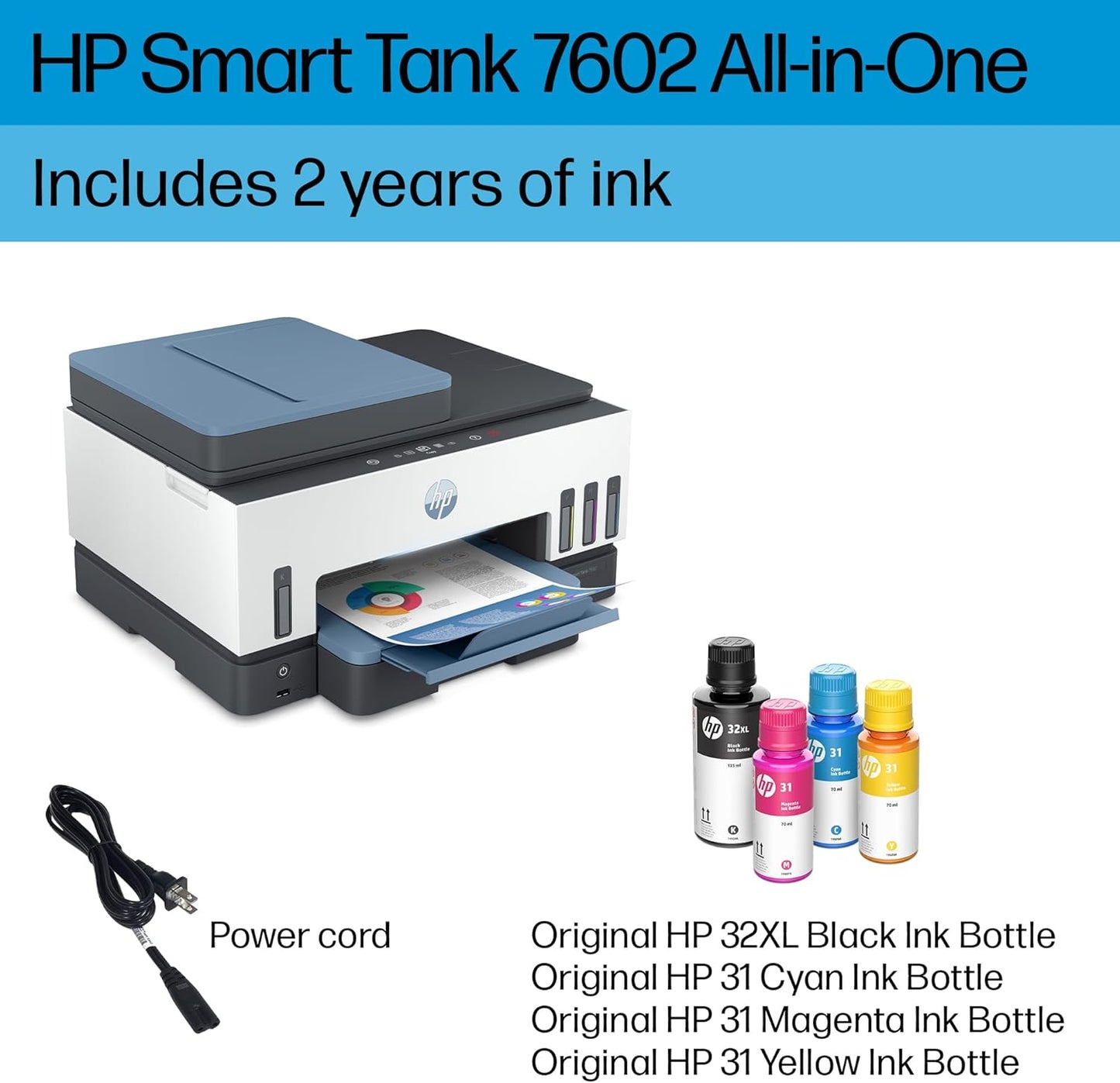 HP Smart Tank 7602 Wireless Ink Tank Printer