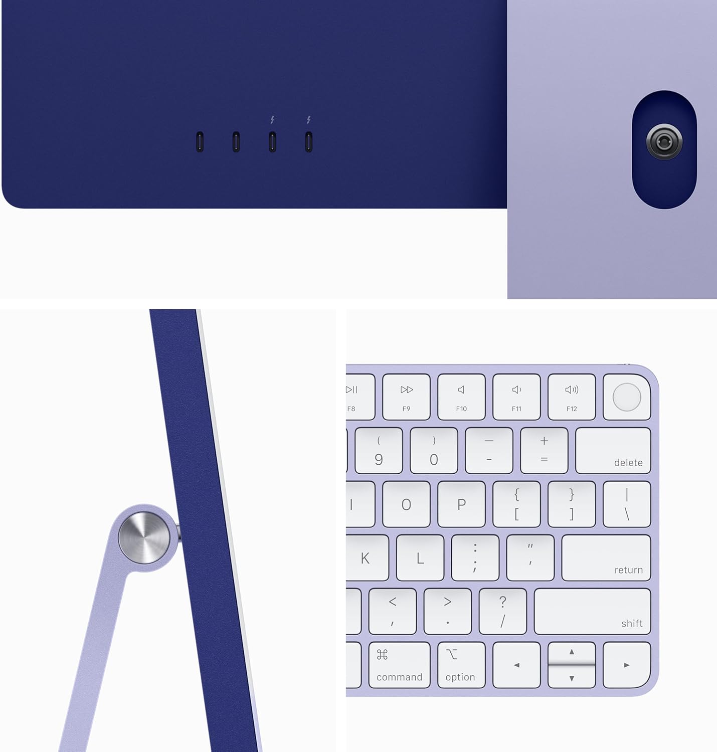 Apple M3 iMac 24-inch: 8GB, 256GB SSD, Purple