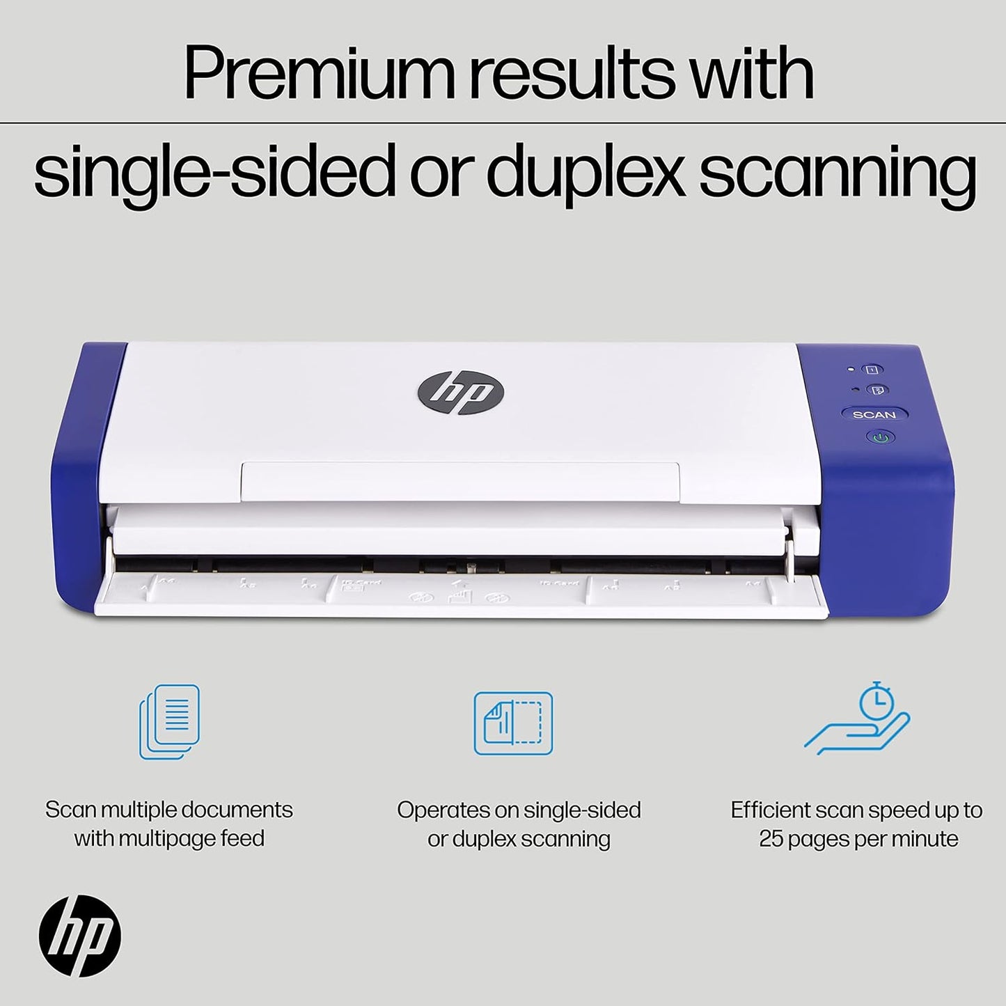 HP HPPS200 Portable Duplex Mobile Document Photo Scanner