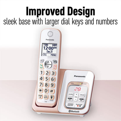 Panasonic KX Link2Cel Bluetooth Cordless Phone 2 Handsets