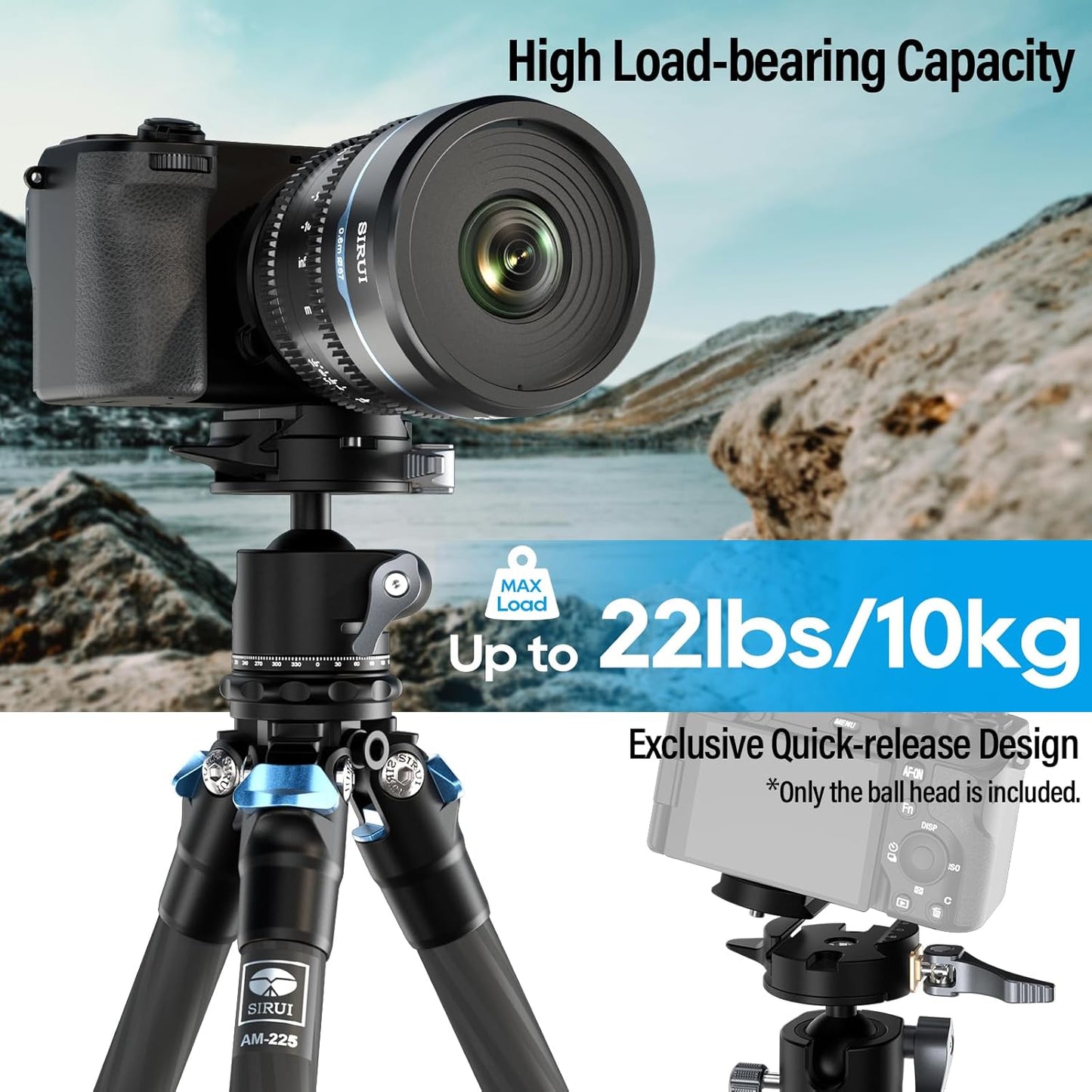 Sirui GH30 Low Profile Tripod Head Quick Release