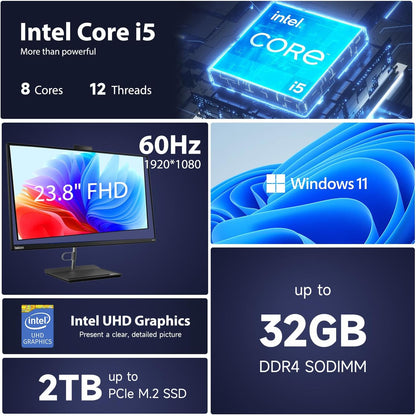 Lenovo ThinkCentre Neo 30a 23.8" AIO Desktop i5