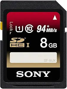 Sony SF8UX/TQ 8GB SDHC Class 10 UHS-1 Memory Card — main product image