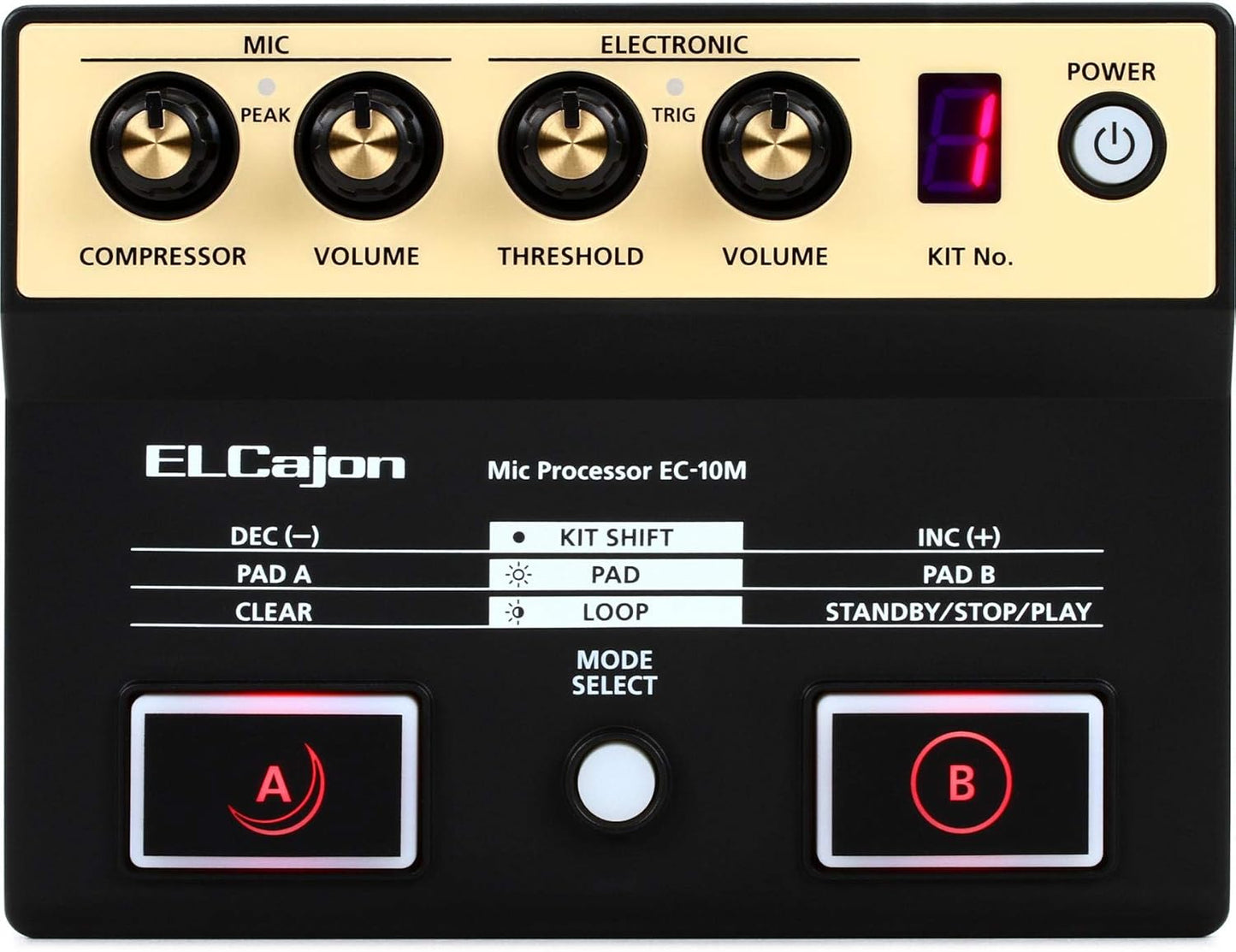 Roland EC-10M ELCajon Mic Processor - Black