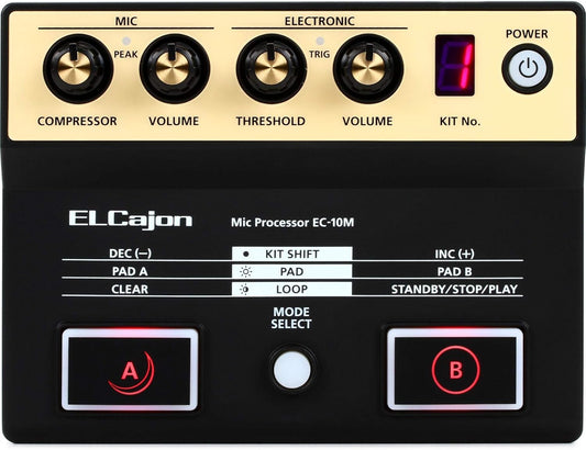 Roland EC-10M ELCajon Mic Processor - Black