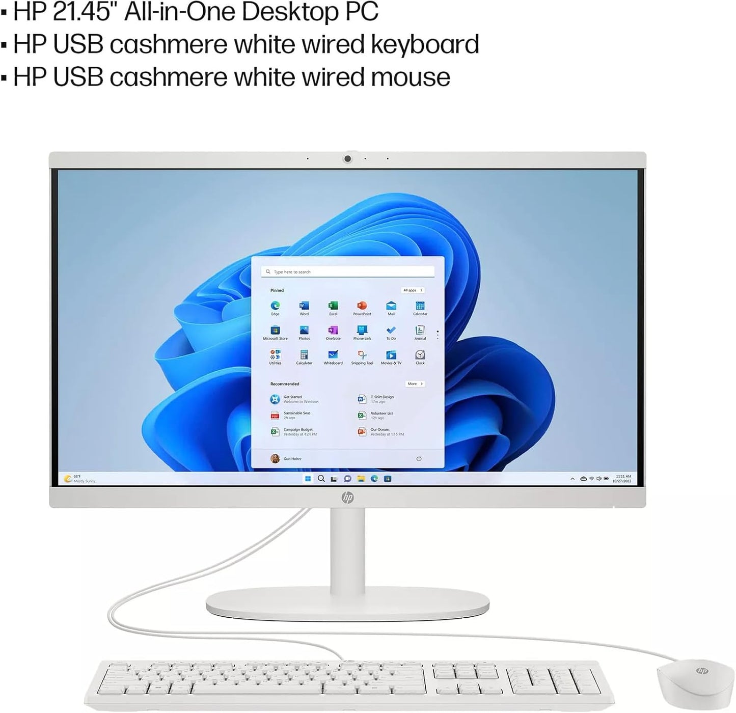 HP All-in-One Desktop PC 21.5" FHD Celeron