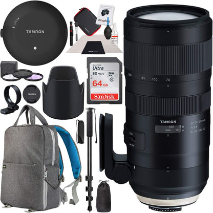 Tamron E11TM70200G2NA 70-200mm f/2.8 Nikon Lens Bundle