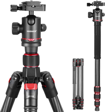 Neewer 10081590@@##1 66" Carbon Fiber Camera Tripod