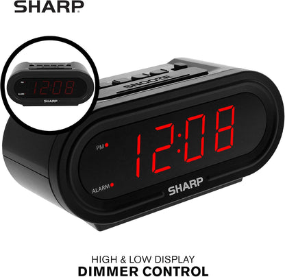 Sharp Accuset Digital Alarm Clock Automatic Time Setting