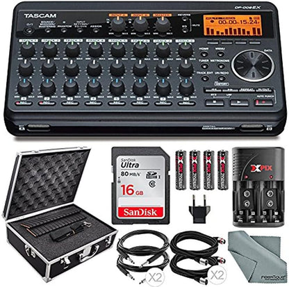 Tascam PS-DP-008EX Portable 8-Track Digital Pocketstudio Bundle