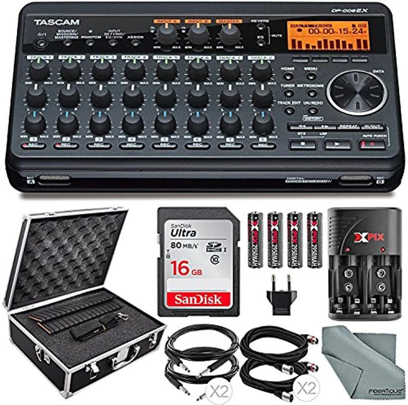 Tascam PS-DP-008EX Portable 8-Track Digital Pocketstudio Bundle — main product image