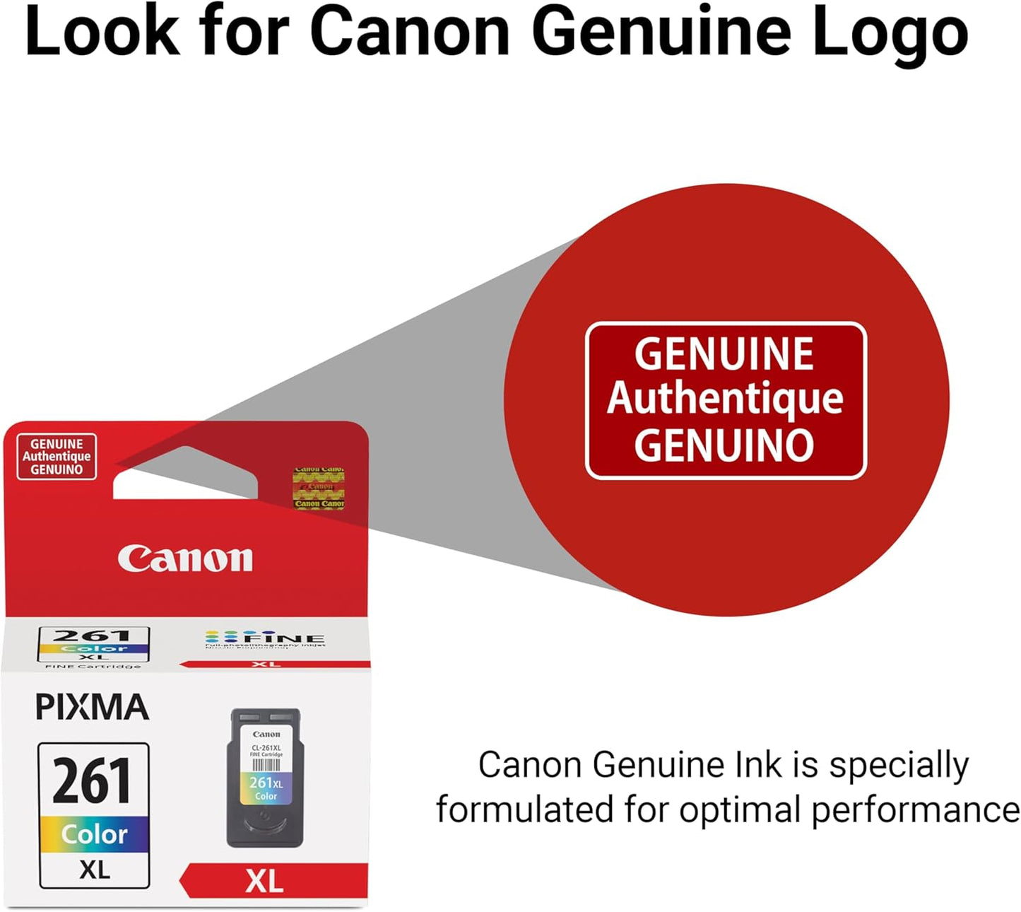 Canon CL-261 XL Color Ink Cartridge Genuine