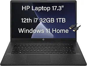 HP 17 i7 32GB 1TB SSD 17.3" FHD Home & Business Laptop
