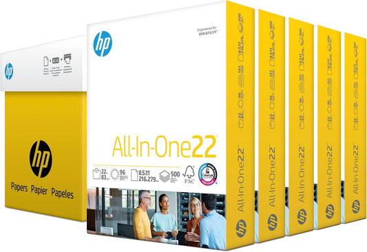 HP 207000C All-In-One Paper: 8.5x11, 22lb, 5 Ream Case