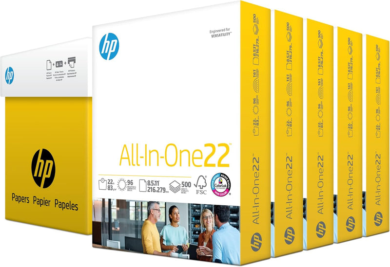 HP 207000C All-In-One Paper: 8.5x11, 22lb, 5 Ream Case — main product image