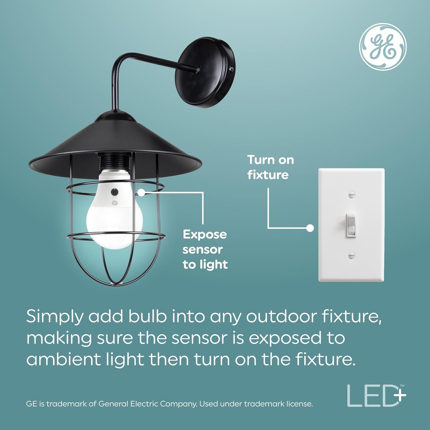 GE LED+ Dusk to Dawn E12 Candelabra Bulbs 2-Pack