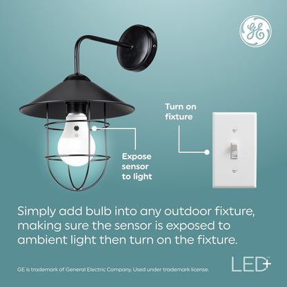 GE LED+ Dusk to Dawn E12 Candelabra Bulbs 2-Pack