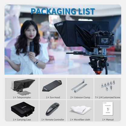 FEELWORLD TP16 16" Folding Tablet Teleprompter